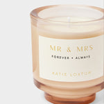 'Mr & Mrs' Candle | Fresh Linen & White Lily