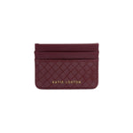 Nova Hand Woven Card Holder | Cherry