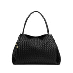 Nova Hand Woven Shoulder Bag | Black | Large