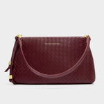 Nova Hand Woven Shoulder Bag | Cherry | Small