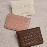 Nova Hand Woven Card Holder | Chocolate