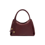Nova Woven Texture Top Handle Bag | Cherry