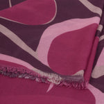 Organic Heart Print Scarf | Maroon