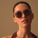 Ravello Round Sunglasses | Cherry Transparent