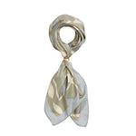 Satin Multiway Scarf | Ripple Stripes | Sage & Pastel Blue