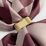 Satin Check Multiway Scarf | Pink