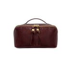Soho Patent Crackle Makeup & Wash Bag | Cherry | Medium