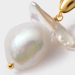 Sol Waterproof Freshwater Pearl Earrings | Gold Coated