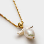 Sol Waterproof Freshwater Pearl Necklace | Gold Coated