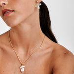 Sol Waterproof Freshwater Pearl Necklace | Gold Coated