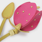 Strawberry Bag Charm & Keyring | Chartreuse & Magenta