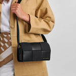 Taya Suedette Crossbody Bag | Black