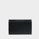 Taya Woven Suedette Purse | Black