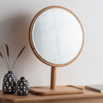 Kingham Oak Dressing Table Mirror | Natural