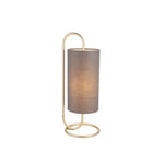 Klip Floating Cylinder Table Lamp | Antique Brass/Grey