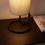 Klip Floating Cylinder Table Lamp | Grey/Matt Black