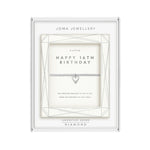 Laboratory Grown Diamond A Little 'Happy 16th Birthday' Bracelet | Silver Plated