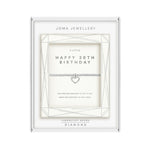 Laboratory Grown Diamond A Little 'Happy 30th Birthday Bracelet | Silver Plated