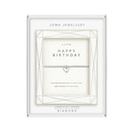 Laboratory Grown Diamond A Little 'Happy Birthday' Bracelet | Silver Plated