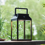 Outdoor Solar Powered Linterna Table Lamp | Black