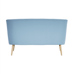 Beau 2 Seater Sofa | Cornflower Blue/Blonde Wood