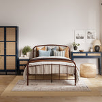 Bordeaux Bedside Cabinet | Blue/Natural