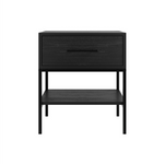 Boston Bedside Cabinet | Matte Black