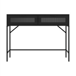 Lincoln Reeded Console Table | Matt Black