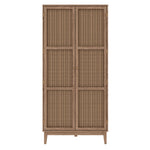 Bordeaux 2 Door Rattan Wardrobe | Natural
