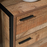 Hoxton 3 Drawer Chest | Distressed Oak