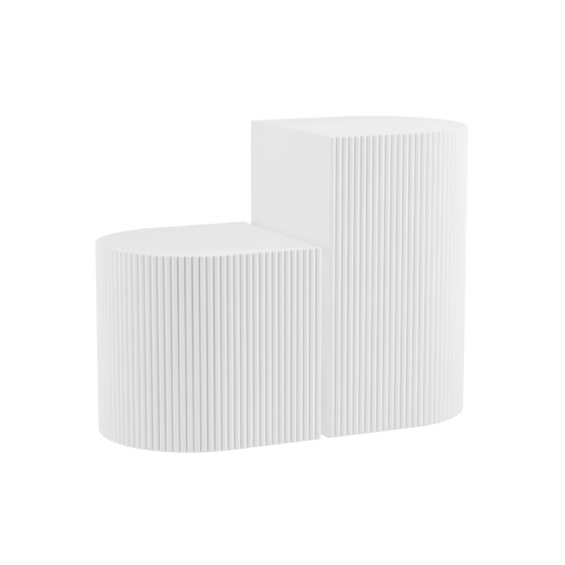 Reed Side Table | White