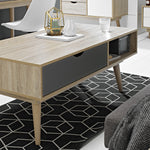 Scandi Coffee Table | Grey Oak