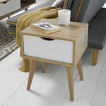 Scandi End Table | White Oak