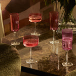 Gems Garnet Champagne Flutes | Set of 4 | 210ml