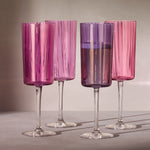 Gems Garnet Champagne Flutes | Set of 4 | 210ml