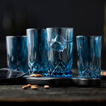 Sorrento Highball Glasses | Blue | 38cl | Set of 4