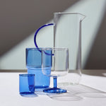 Torino Glass Jug | Clear/Blue | 1.1L