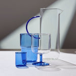 Torino Wine Glasses | Clear/Blue | Set of 2