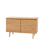 Madrid Mid-Century Scandi 2 Door Sideboard | Natural Oak