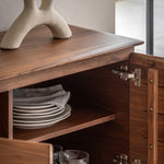 Madrid Mid-Century Scandi 2 Door Sideboard | Walnut