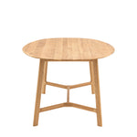 Madrid Mid-Century Scandi Oval Dining Table | Natural Oak