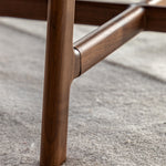 Madrid Round Mid-Century Scandi Coffee Table | Walnut