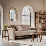 Madrid Round Mid-Century Scandi Side Table | Walnut