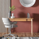 Madrid Mid-Century Scandi 1 Drawer Desk | Oak