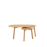 Madrid Mid-Century Scandi Nesting Coffee Tables | Natural | Set of 2