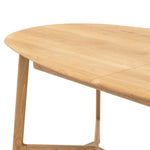 Madrid Mid-Century Scandi Extending Dining Table | Natural