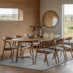 Madrid Mid-Century Scandi Extending Dining Table | Natural