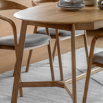 Madrid Mid-Century Scandi Extending Dining Table | Natural
