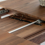 Madrid Mid-Century Scandi Extending Dining Table | Walnut