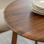Madrid Mid-Century Scandi Extending Dining Table | Walnut